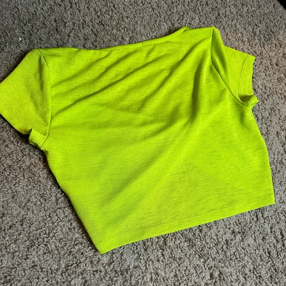 Lime green  Fashion Nova crop top - Picture 2 of 3